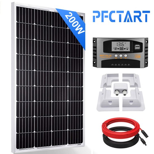 200w solar panel kit - panel, 40a