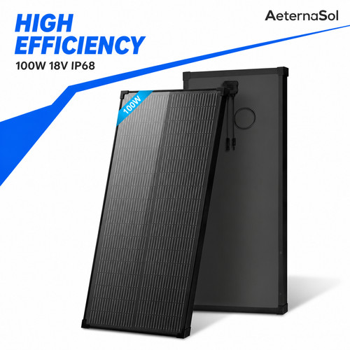 Aeternasol 100w solar panel - 100w,