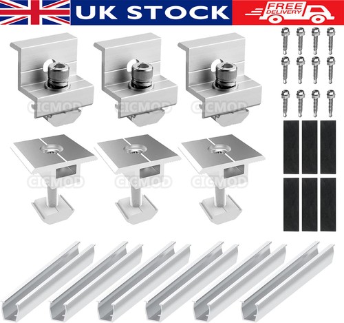 Solar panel rail bracket - rail, kit