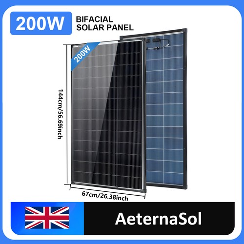 Aeternasol 200w bifacial solar - aeternasol,