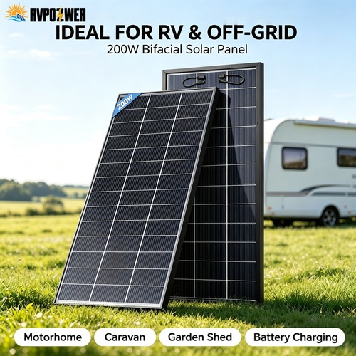 Rvpozwer 200w solar panel - rvpozwer,